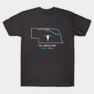 The Cowboy Trail Route Map T-Shirt
